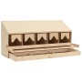 Ponedero para gallinas 5 compartimentos madera pino 117x33x54cm de vidaXL, Incubadoras de huevos - Ref: Foro24-170659, Precio...