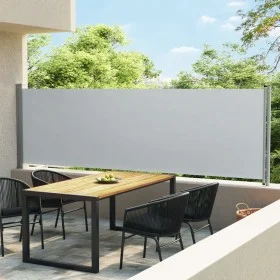 Toldo lateral retráctil para patio gris 140x600 cm de vidaXL, Sombrillas - Ref: Foro24-313373, Precio: 84,10 €, Descuento: %