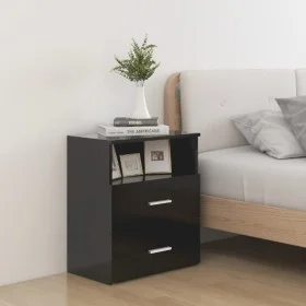 Black bedside table 50x32x60 cm by vidaXL, Nightstands - Ref: Foro24-803274, Price: 50,17 €, Discount: %