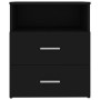 Mesita de noche negra 50x32x60 cm de vidaXL, Mesitas de noche - Ref: Foro24-803274, Precio: 51,07 €, Descuento: %