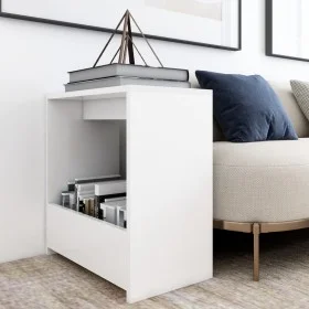 White plywood side table 50x26x50 cm by vidaXL, Side tables - Ref: Foro24-806687, Price: 29,45 €, Discount: %