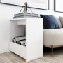 Mesa auxiliar de madera contrachapada blanco 50x26x50 cm de vidaXL, Mesas auxiliares - Ref: Foro24-806687, Precio: 29,45 €, D...