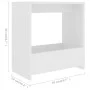 Mesa auxiliar de madera contrachapada blanco 50x26x50 cm de vidaXL, Mesas auxiliares - Ref: Foro24-806687, Precio: 29,45 €, D...