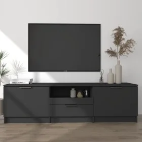 Mueble para TV madera contrachapada negro 140x35x40 cm de vidaXL, Muebles TV - Ref: Foro24-811449, Precio: 83,72 €, Descuento: %