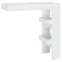 Mesa de bar de pared madera contrachapada blanco 102x45x103,5cm de vidaXL, Mesas de cocina y de comedor - Ref: Foro24-811781,...