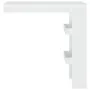 Mesa de bar de pared madera contrachapada blanco 102x45x103,5cm de vidaXL, Mesas de cocina y de comedor - Ref: Foro24-811781,...