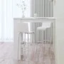Mesa de bar de pared madera contrachapada blanco 102x45x103,5cm de vidaXL, Mesas de cocina y de comedor - Ref: Foro24-811781,...