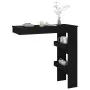 Mesa de bar de pared madera contrachapada negro 102x45x103,5cm de vidaXL, Mesas de cocina y de comedor - Ref: Foro24-811782, ...