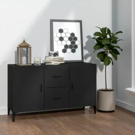 Aparador de madera de ingeniería negro 100x36x60 cm de vidaXL, Aparadores - Ref: Foro24-812520, Precio: 89,20 €, Descuento: %