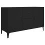 Black engineered wood sideboard 100x36x60 cm by vidaXL, Sideboards - Ref: Foro24-812520, Price: 89,20 €, Discount: %