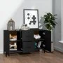 Black engineered wood sideboard 100x36x60 cm by vidaXL, Sideboards - Ref: Foro24-812520, Price: 89,20 €, Discount: %