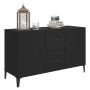 Aparador de madera de ingeniería negro 100x36x60 cm de vidaXL, Aparadores - Ref: Foro24-812520, Precio: 91,43 €, Descuento: %