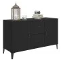 Black engineered wood sideboard 100x36x60 cm by vidaXL, Sideboards - Ref: Foro24-812520, Price: 89,20 €, Discount: %