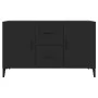 Black engineered wood sideboard 100x36x60 cm by vidaXL, Sideboards - Ref: Foro24-812520, Price: 89,20 €, Discount: %