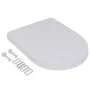 Asientos inodoro con tapas cierre suave 2 uds plástico blanco de vidaXL, Asientos de inodoros y bidés - Ref: Foro24-275928, P...