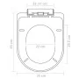 Toilettensitze mit Soft-Close-Deckeln, 2 Stück, weißes Kunststoff von vidaXL, Toiletten- und Bidetsitze - Ref: Foro24-275928,...