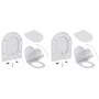 Toilettensitze mit Soft-Close-Deckel, 2 Stück, aus weißem Kunststoff von vidaXL, Toiletten- und Bidetsitze - Ref: Foro24-2759...