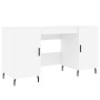 Escritorio madera de ingeniería blanco 140x50x75 cm de vidaXL, Escritorios - Ref: Foro24-829564, Precio: 124,15 €, Descuento: %
