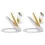 Soft-Close-WC-Sitze 2 Stk. weißer und gelber Kunststoff von vidaXL, Toiletten- und Bidetsitze - Ref: Foro24-275931, Preis: 72...