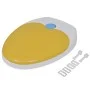 Toilet seats with soft close, 2 units, white and yellow plastic by vidaXL, Toilet and bidet seats - Ref: Foro24-275931, Price...