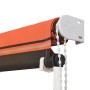 Toldo retráctil naranja y marrón 150x150 cm en Toldos | Comprar online en Foru.es