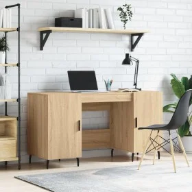 Escritorio madera de ingeniería roble Sonoma 140x50x75 cm de vidaXL, Escritorios - Ref: Foro24-829567, Precio: 118,73 €, Desc...