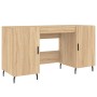 Escritorio madera de ingeniería roble Sonoma 140x50x75 cm de vidaXL, Escritorios - Ref: Foro24-829567, Precio: 120,15 €, Desc...