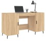 Escritorio madera de ingeniería roble Sonoma 140x50x75 cm de vidaXL, Escritorios - Ref: Foro24-829567, Precio: 120,15 €, Desc...