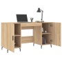 Escritorio madera de ingeniería roble Sonoma 140x50x75 cm de vidaXL, Escritorios - Ref: Foro24-829567, Precio: 120,15 €, Desc...