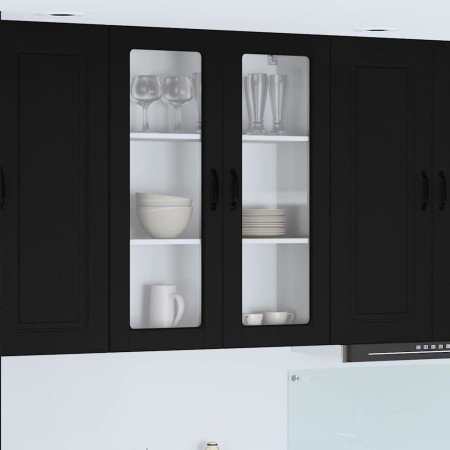 Mueble de Cocina Negro 80 x 31 x 100 cm Madera de ingeniería en Armarios de cocina | Comprar online en Foru.es