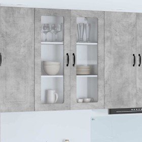 Armario de cocina mural Gris Concreto 80 x 31 x 100 cm en Armarios de cocina | Comprar online en Foru.es