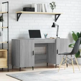 Escritorio madera de ingeniería gris Sonoma 140x50x75 cm de vidaXL, Escritorios - Ref: Foro24-829570, Precio: 121,57 €, Descu...