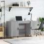 Escritorio madera de ingeniería gris Sonoma 140x50x75 cm de vidaXL, Escritorios - Ref: Foro24-829570, Precio: 123,07 €, Descu...