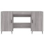 Escritorio madera de ingeniería gris Sonoma 140x50x75 cm de vidaXL, Escritorios - Ref: Foro24-829570, Precio: 123,07 €, Descu...