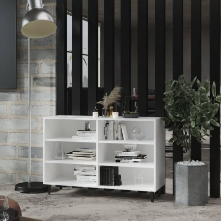 Aparador de madera contrachapada blanco 103,5x35x70 cm de vidaXL, Aparadores - Ref: Foro24-806040, Precio: 72,76 €, Descuento: %