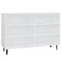 Aparador de madera contrachapada blanco 103,5x35x70 cm de vidaXL, Aparadores - Ref: Foro24-806040, Precio: 71,95 €, Descuento: %