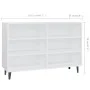 Aparador de madera contrachapada blanco 103,5x35x70 cm de vidaXL, Aparadores - Ref: Foro24-806040, Precio: 71,95 €, Descuento: %