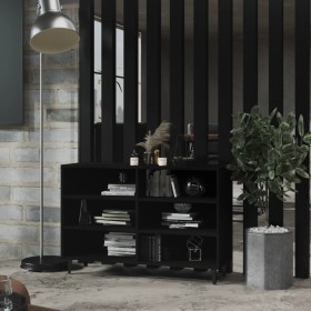 Aparador de madera contrachapada negro 103,5x35x70 cm de vidaXL, Aparadores - Ref: Foro24-806041, Precio: 71,12 €, Descuento: %