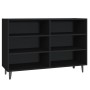 Aparador de madera contrachapada negro 103,5x35x70 cm de vidaXL, Aparadores - Ref: Foro24-806041, Precio: 71,12 €, Descuento: %