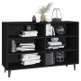 Aparador de madera contrachapada negro 103,5x35x70 cm de vidaXL, Aparadores - Ref: Foro24-806041, Precio: 71,12 €, Descuento: %