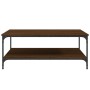 Mesa de centro madera de ingeniería marrón roble 100x100x40 cm de vidaXL, Mesas de centro - Ref: Foro24-832847, Precio: 85,11...