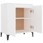 Aparador de madera contrachapada blanco 60x35x70 cm de vidaXL, Aparadores - Ref: Foro24-806076, Precio: 62,10 €, Descuento: %