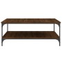 Mesa de centro madera de ingeniería marrón roble 100x100x40 cm de vidaXL, Mesas de centro - Ref: Foro24-832847, Precio: 85,11...