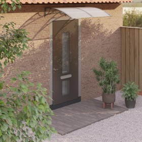 Marquesina de puerta policarbonato gris 150x100 cm de vidaXL, Toldos - Ref: Foro24-153570, Precio: 74,39 €, Descuento: %