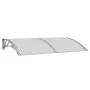 Marquesina de puerta policarbonato gris 150x100 cm de vidaXL, Toldos - Ref: Foro24-153570, Precio: 80,38 €, Descuento: %