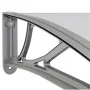 Marquesina de puerta policarbonato gris 150x100 cm de vidaXL, Toldos - Ref: Foro24-153570, Precio: 80,38 €, Descuento: %