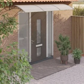 Marquesina de puerta policarbonato gris 300x100 cm de vidaXL, Toldos - Ref: Foro24-153572, Precio: 95,92 €, Descuento: %