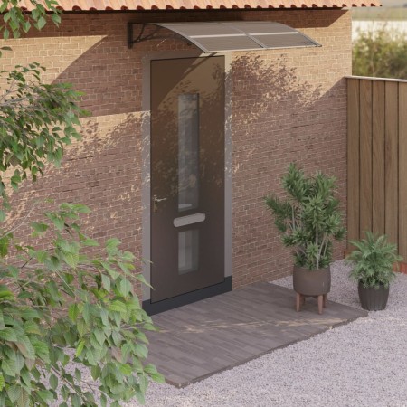 Marquesina de puerta policarbonato negro 150x100 cm de vidaXL, Toldos - Ref: Foro24-153573, Precio: 72,09 €, Descuento: %