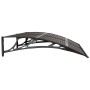 Marquesina de puerta policarbonato negro 150x100 cm de vidaXL, Toldos - Ref: Foro24-153573, Precio: 72,09 €, Descuento: %