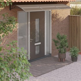 Marquesina de puerta policarbonato negro 300x100 cm de vidaXL, Toldos - Ref: Foro24-153575, Precio: 103,21 €, Descuento: %